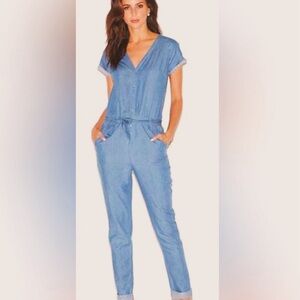 OLD NAVY Women's Denim/Chambray Blue  Jumpsuit Sleeveless Size XS
